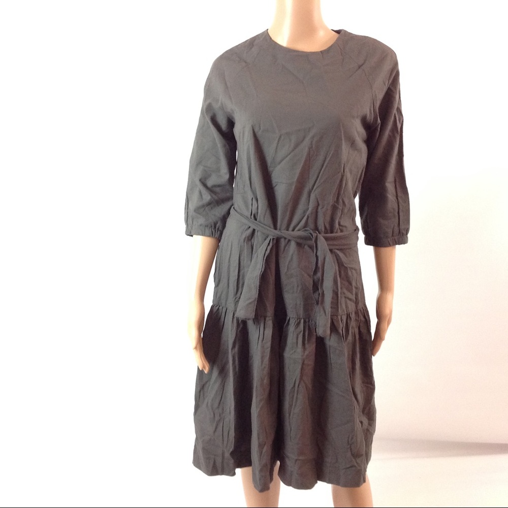 Madison & Park Gray Dress Vintage Style Gray S